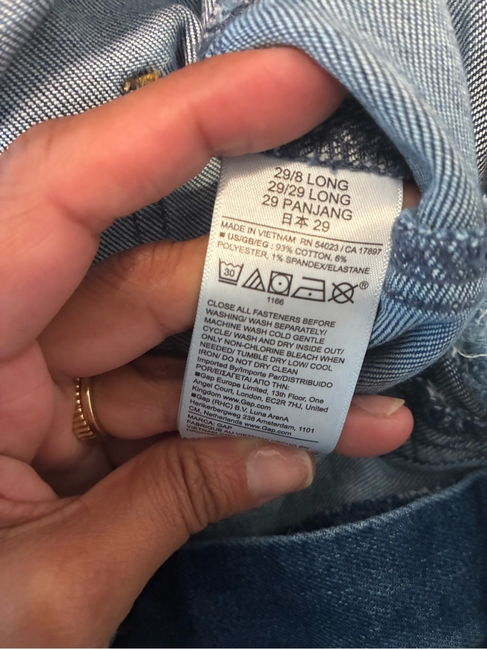 GAP ’70s Flare High Rise Jeans | Dark Wash | Size 29 Long - Picture 8 of 8